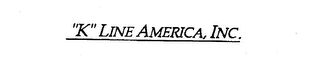 "K" LINE AMERICA, INC. logo