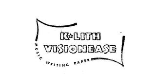 K-LITH VISIONEASE MUSIC WRITING PAPER logo