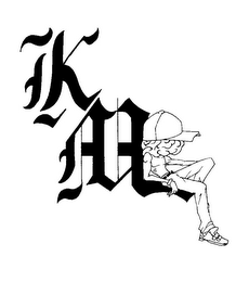 K M logo