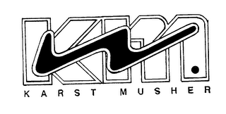 K M KARST MUSHER logo
