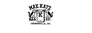 K MAX KATZ BAG CO. INDIANAPOLIS, IND. logo