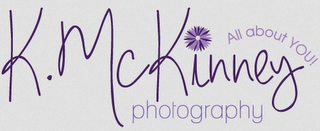 K. MCKINNEY PHOTOGRAPHY ALL ABOUT YOU logo