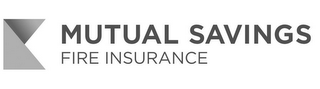 K MUTUAL SAVINGS FIRE INSURANCE logo