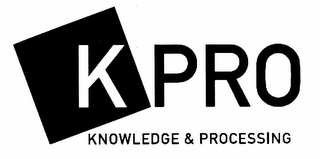 K PRO KNOWLEDGE & PROCESSING logo