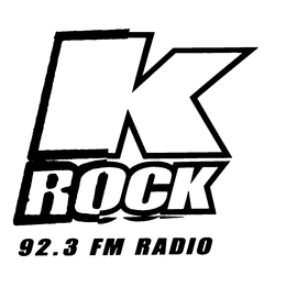K ROCK 92.3 FM RADIO logo