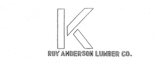 K ROY ANDERSON LUMBER CO. logo