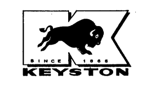 K SINCE 1868 KEYSTON logo