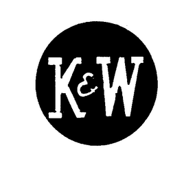 K & W logo