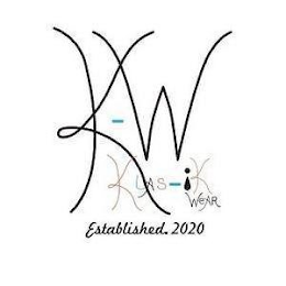 K-W KLAS - K WEAR ESTABLISHED 2020 logo