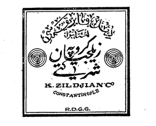 K ZILDJIAN CO. CONSTANTINOPLE R.D.G.G. logo