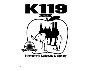 K119 FORTE STRENGTHENS, LONGEVITY & MEMORY logo