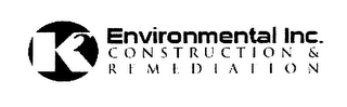 K2 ENVIRONMENTAL INC. CONSTRUCTION & REMEDIATION logo