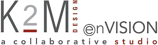 K2M DESIGN ENVISION A COLLABORATIVE STUDIO logo