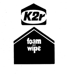K2R FOAM AND WIPE logo