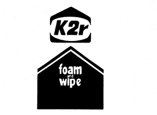 K2R FOAM AND WIPE logo