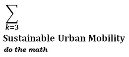 K=3 SUSTAINABLE URBAN MOBILITY DO THE MATH logo
