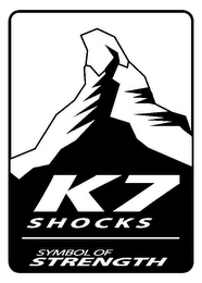 K7 SHOCKS SYMBOL OF STRENGTH logo