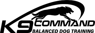 K9 COMMAND BALANCED DOG TRAINING logo