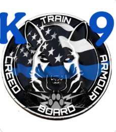 K9 CREED TRAIN ARMOUR BOARD logo