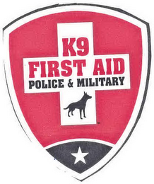 K9 FIRST AID POLICE & MILITARY logo