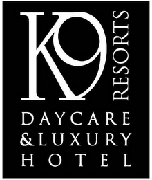 K9 RESORTS DAYCARE & LUXURY HOTEL logo