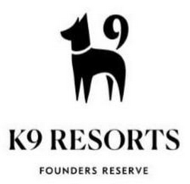 K9 RESORTS FOUNDERS RESERVE logo