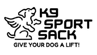 K9 SPORT SACK GIVE YOUR DOG A LIFT! logo