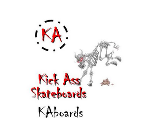 KA KICK ASS SKATEBOARDS KABOARDS logo