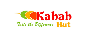KABAB HUT TASTE THE DIFFERENCE logo