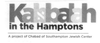 KABBALAH IN THE HAMPTONS A PROJECT OF CHABAD OF SOUTHAMPTON JEWISH CENTER logo
