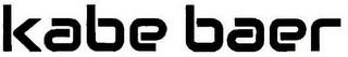 KABE BAER logo