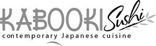 KABOOKI SUSHI CONTEMPORARY JAPANESE CUISINE logo
