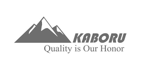 KABORU QUALITY IS OUR HONOR logo