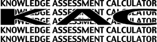 KAC KNOWLEDGE ASSESSMENT CALCULATOR logo