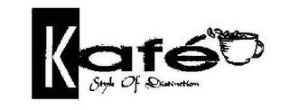 KAFÉ STYLE OF DISTINCTION logo