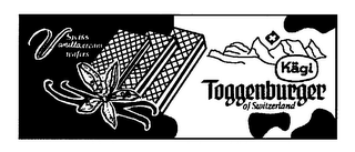 KAGI TOGGENBURGER OF SWITZERLAND SWISS VANILLA CREAM WAFERS logo