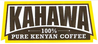 KAHAWA 100% PURE KENYAN COFFEE logo