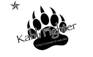 KAHLI FIGHTER "A FIGHT CULTURE OF OUR OWN" logo