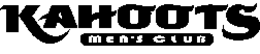 KAHOOTS GENTLEMEN'S CLUB logo