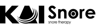 KAI SNORE SNORE THERAPY logo