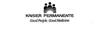 KAISER PERMANENTE GOOD PEOPLE.  GOOD MEDICINE. logo