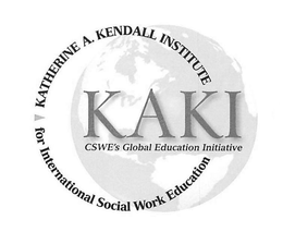 KAKI CSWE'S GLOBAL EDUCATION INITIATIVEKATHERINE A. KENDALL INSTITUTE FOR INTERNATIONAL SOCIAL WORK EDUCATION logo