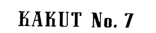 KAKUT NO. 7 logo