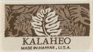 KALAHEO MADE IN HAWAII, U.S.A. logo