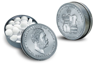 KALAKAUA I KING OF HAWAII ROYAL HAWAIIAN MINTS UA MAU KE EA O KA AINA I KA PONO HAPALUA - FRESHLY MINTED 1/2 D logo