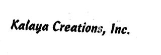 KALAYA CREATIONS, INC. logo