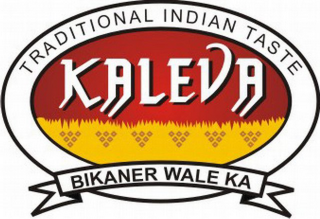 KALEVA TRADITIONAL INDIAN TASTE BIKANER WALE KA logo