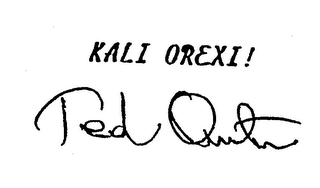 KALI OREXI! TED ANTON logo