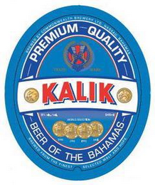 KALIK PREMIUM QUALITY BEER OF THE BAHAMAS logo