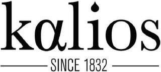 KALIOS SINCE 1832 logo